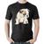 Camiseta Algodão Cachorro Buldogue Inglês - Foca na Moda Preto