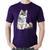 Camiseta Algodão Cachorro Husky Siberiano - Foca na Moda Roxo