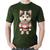 Camiseta Algodão Cachorro Husky Siberiano Natalino - Foca na Moda Musgo