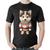 Camiseta Algodão Cachorro Husky Siberiano Natalino - Foca na Moda Preto