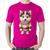 Camiseta Algodão Cachorro Husky Siberiano Natalino - Foca na Moda Rosa