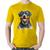Camiseta Algodão Cachorro Rottweiler - Foca na Moda Amarelo