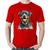 Camiseta Algodão Cachorro Rottweiler - Foca na Moda Vermelho