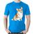 Camiseta Algodão Cachorro Welsh Corgi Pembroke - Foca na Moda Azul
