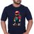 Camiseta Algodão Camisa Unissex Super Mario Bross Filme Jogo Marinho
