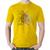 Camiseta Algodão Cérebro Analítico e Criativo - Foca na Moda Amarelo