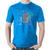 Camiseta Algodão Cérebro Analítico e Criativo - Foca na Moda Azul