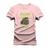 Camiseta Algodão Confortável Malha Mácia Estampada Agro Trator Rosa