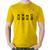 Camiseta Algodão Eat, train, sleep, repeat - Foca na Moda Amarelo