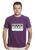 Camiseta Algodão Estampa Fita Retro Tshirt Roxo