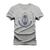 Camiseta Algodão Estampada Unissex T-Shirt Confortável Lampião Cinza