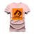 Camiseta Algodão Estampada Unissex T-Shirt Confortável Style Country Rosa