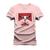 Camiseta Algodão Estampada Unissex T-Shirt Confortável Vida Boro Rosa