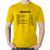 Camiseta Algodão Fatura do Cartão - Foca na Moda Amarelo