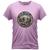 Camiseta Algodão Feminino Masculino Manga Curta Estampada Enjoy Journey Rosa