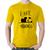 Camiseta Algodão I Hate Mornings - Foca na Moda Amarelo