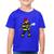 Camiseta Algodão Infantil Bombeiro - Foca na Moda Azul royal