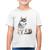 Camiseta Algodão Infantil Cachorro Husky Siberiano - Foca na Moda Branco