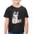 Camiseta Algodão Infantil Cachorro Husky Siberiano - Foca na Moda Preto