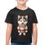 Camiseta Algodão Infantil Cachorro Husky Siberiano Natalino - Foca na Moda Preto