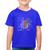 Camiseta Algodão Infantil Cérebro Analítico e Criativo - Foca na Moda Azul royal