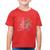 Camiseta Algodão Infantil Cérebro Analítico e Criativo - Foca na Moda Vermelho