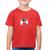 Camiseta Algodão Infantil Controle Carinha - Foca na Moda Vermelho