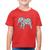 Camiseta Algodão Infantil Elefante Mandala - Foca na Moda Vermelho