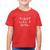 Camiseta Algodão Infantil Fight Like a Girl - Foca na Moda Vermelho
