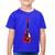 Camiseta Algodão Infantil Guitar Píxel - Foca na Moda Azul royal