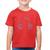 Camiseta Algodão Infantil Headphone Palavras - Foca na Moda Vermelho