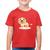 Camiseta Algodão Infantil Leãozinho - Foca na Moda Vermelho