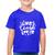 Camiseta Algodão Infantil Live Laugh Love - Foca na Moda Azul royal