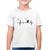 Camiseta Algodão Infantil Pescador Batimentos Cardíacos - Foca na Moda Branco