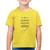 Camiseta Algodão Infantil Sou guitarrista criado para adorar - Foca na Moda Amarelo canário