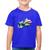 Camiseta Algodão Infantil Tubarão Watercolor - Foca na Moda Azul royal