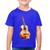 Camiseta Algodão Infantil Violão - Foca na Moda Azul royal