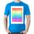 Camiseta Algodão LGBT Pride - Arco-íris Orgulho - Foca na Moda Azul