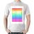 Camiseta Algodão LGBT Pride - Arco-íris Orgulho - Foca na Moda Branco