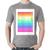 Camiseta Algodão LGBT Pride - Arco-íris Orgulho - Foca na Moda Cinza