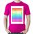 Camiseta Algodão LGBT Pride - Arco-íris Orgulho - Foca na Moda Rosa