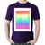 Camiseta Algodão LGBT Pride - Arco-íris Orgulho - Foca na Moda Roxo