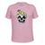 Camiseta Algodão Malha 30.1 Caveira Olhos Rosa