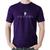 Camiseta Algodão Microfone Batimentos Cardíacos - Foca na Moda Roxo