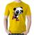Camiseta Algodão Panda de Patins - Foca na Moda Amarelo