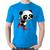 Camiseta Algodão Panda de Patins - Foca na Moda Azul