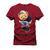 Camiseta Algodão Plus Size Premium Tamanho Especial Urso Skate Run Bordô