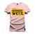 Camiseta Algodão Plus Size Tamanho Grande Street Wear Rosa