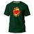 Camiseta Algodão Premium Básica Estampa Digital Coração Gold Verde