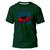 Camiseta Algodão Premium Estampa Digital Carro Vermelho Verde